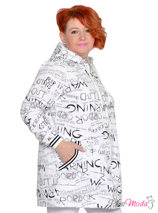 Толстовка Модель №1924 размеры 44-84 - Plusmoda фото 2