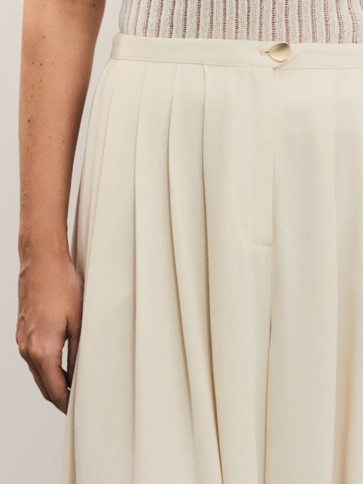 Широкие брюки со складками из лиоцелла / Zarina  фото 6