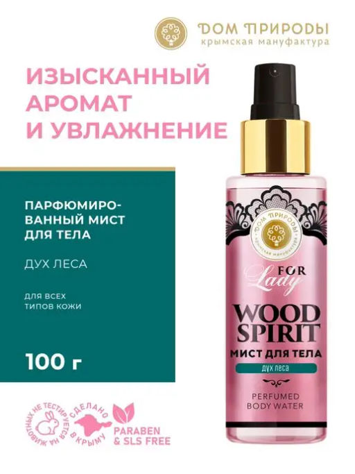 Парфюмированный МИСТ для тела Wood Spirit, мини-версия