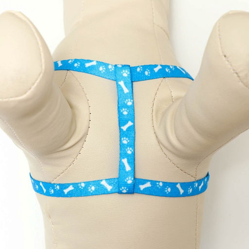 Комплект Классика, капрон, поводок 120 х 1 см, ОГ 21-35 см, голубой - Пижон фото 5