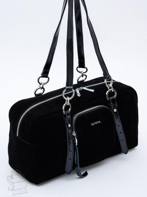 Сумка женская кожаная 91180MSS black Velina Fabbiano-Safenta в Новосибирске