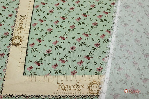 Плательная вискоза Валери, СОРТ2, цв.винтажная мята, ш.1.49м, вискоза-100%, 135гр/м.кв - Купава фото 6