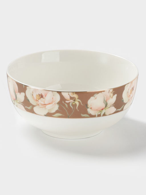 Салатник WY Pink O'hara, фарфор, 600 мл, d=14 см, бежевый