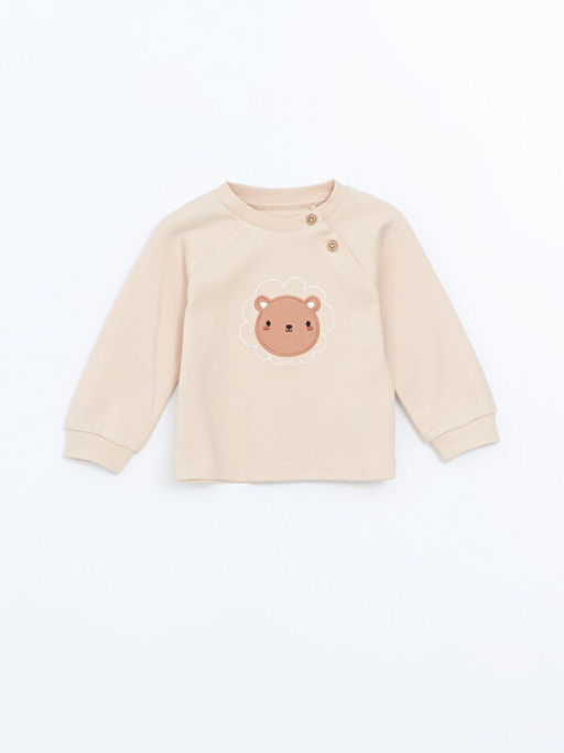 Bisiklet Yaka Nak??l? Erkek Bebek Ti??rt