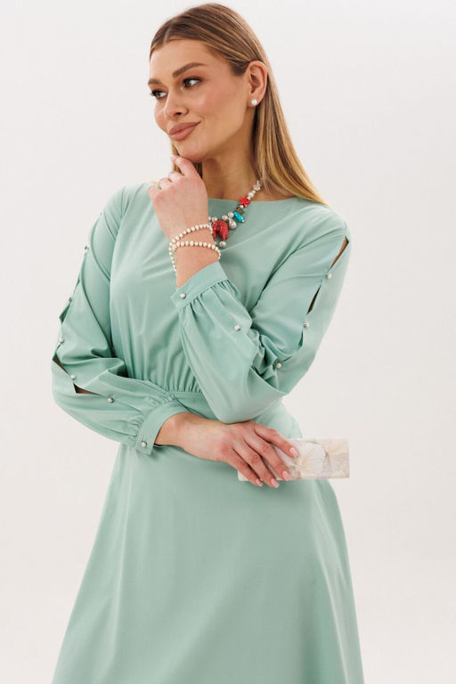 Платье ANELLI 1836 дымчатый нефрит  фото 4