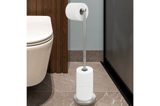 Держатель для туалетной бумаги 15*15*72 см "Серебристый"