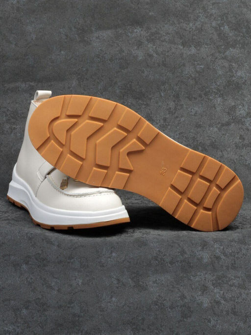 01-5281-2 WHITE Ботинки демисезонные женские (натуральная кожа, байка)