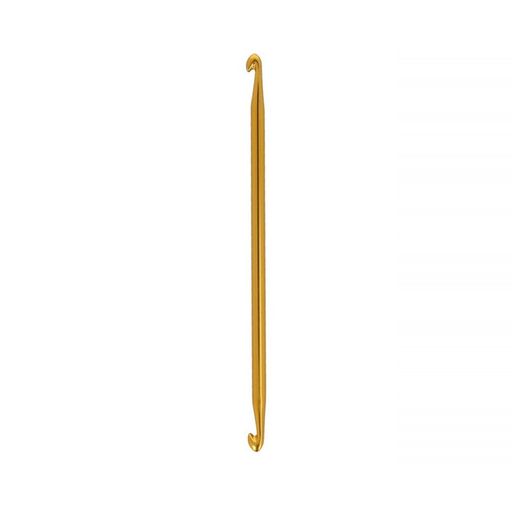 Для вязания Gamma SH3 крючок для тунис. вязания двухстор. алюминий d 5.0 мм 14.5 см в чехле  фото 5