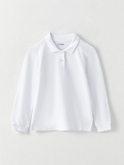 Polo Yaka Basic Pamuklu K?z ?ocuk Ti??rt 2li - Waikiki фото 2