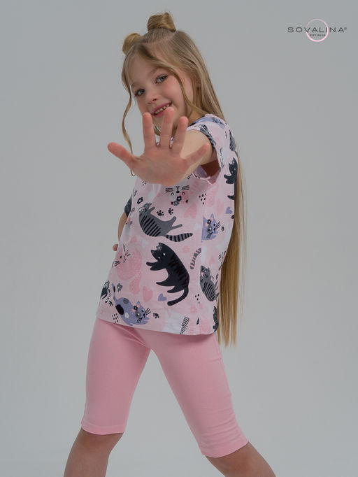 Костюм Актив ленивые котики-розовый - Sovalina фото 10
