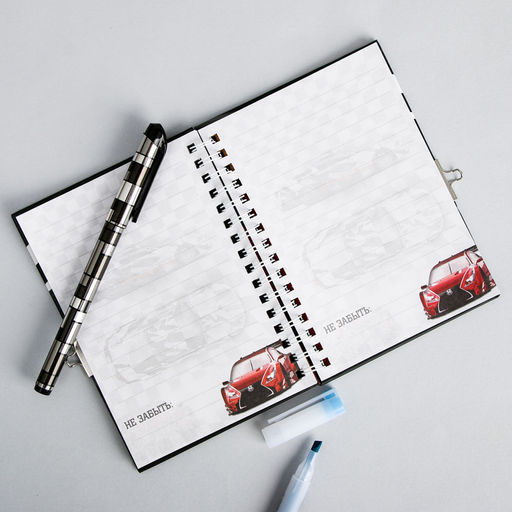 Записная книжка на замочке А6, 50 л. Настоящий чемпион - Artfox фото 2