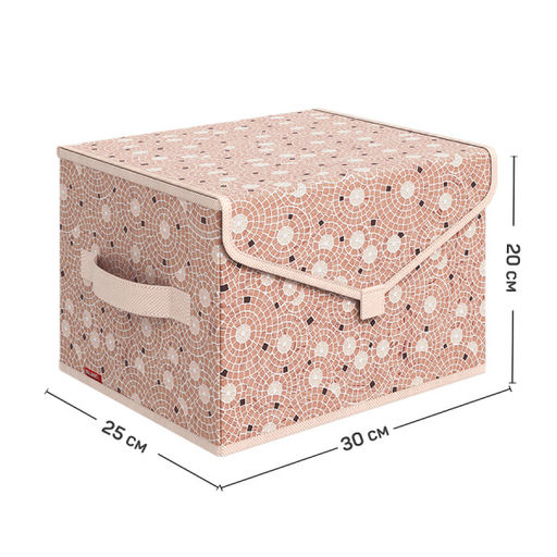 Короб стеллажный с крышкой, малый, 30*25*20 см, OPUS ROMANO AURA, шт - Valiant фото 9