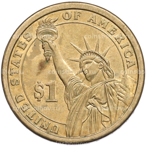 Монета 1 доллар 2007 года (D) США 2-й президент США Джон Адамс