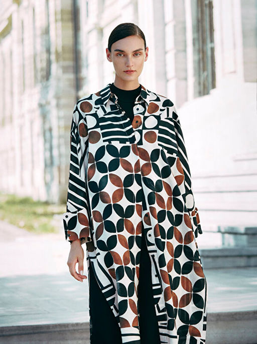 Desenli Oversize Kad?n G?mlek Tunik