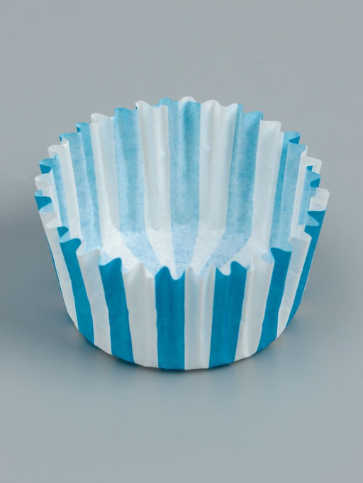 Цена за 300 шт. Форма для выпечки и упаковки конфет бумажная UPAK LAND «Калейдоскоп», 3.5×2 см, одноразовая, синяя