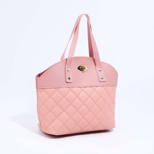 Сумка тоут на застёжке, цвет розовый - Simaland фото 3