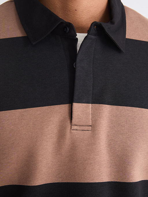 Polo Yaka Erkek Sweatshirt