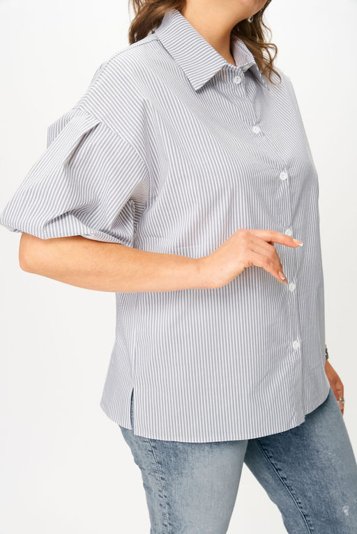 Блуза Svetlana Style 2130 серый полоска