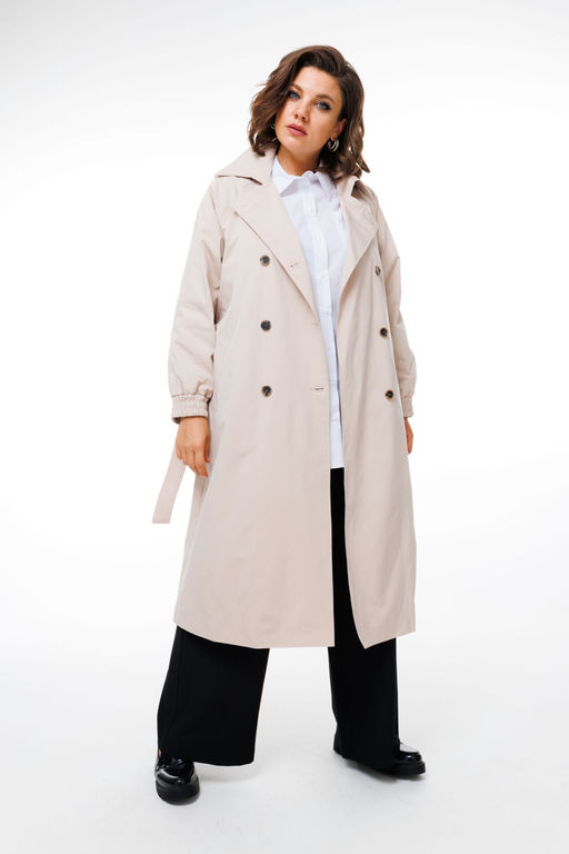 Плащ ANELLI 1419 кофе со льдом  фото 3