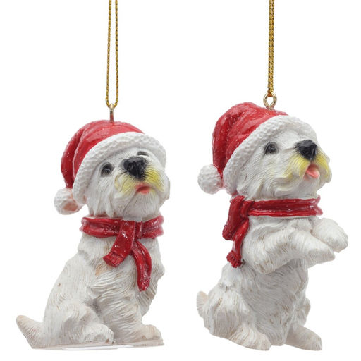 Фигурка декоративная подвесная "Собачка", L4,5 W3,5 H7 см, 2в.