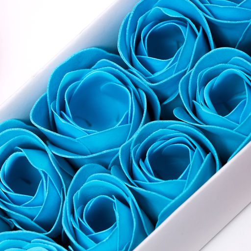 Мыльные розы, синие, набор 10 шт. - SB BEAUTY фото 8