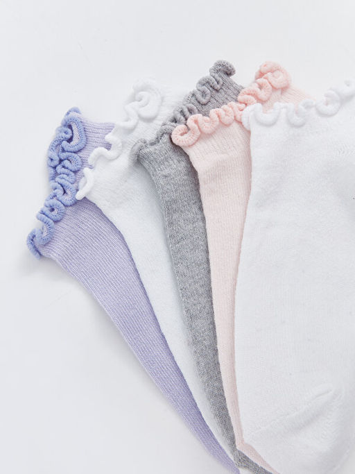 Basic K?z ?ocuk Patik ?orap 5li