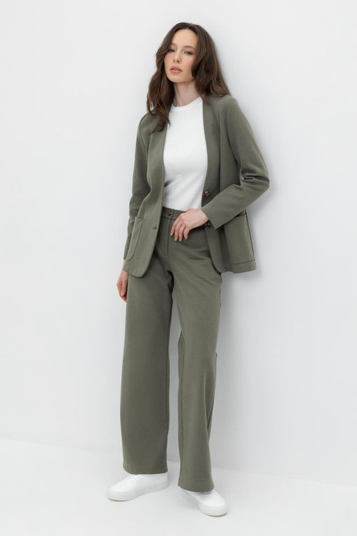 ЕВТ 4113/оливковый серый брюки жен