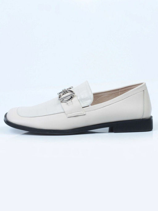 03-DP93-3 LT. BEIGE Лоферы женские (натуральная кожа)