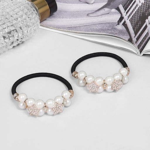 Цена за 6 шт. Резинки для волос «Тайна морей», набор 2 шт., звёзды