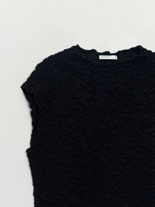 Облегающий топ из жатой вискозы ZR2605023403-50 / Zarina