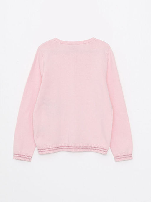 Bisiklet Yaka Nak??l? Uzun Kollu K?z ?ocuk Triko H?rka - Waikiki фото 2