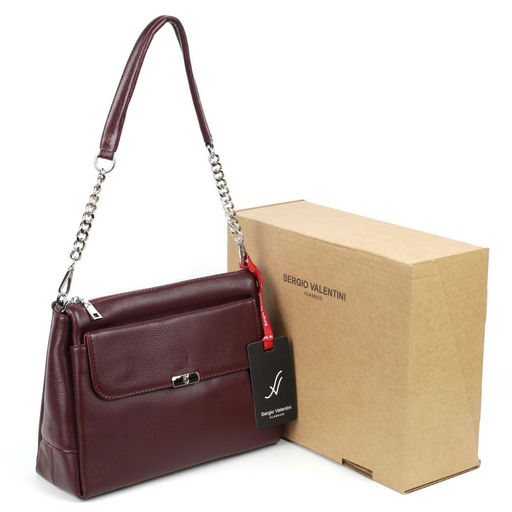 Женская кожаная сумка Sergio Valentini 0001-7  фото 5