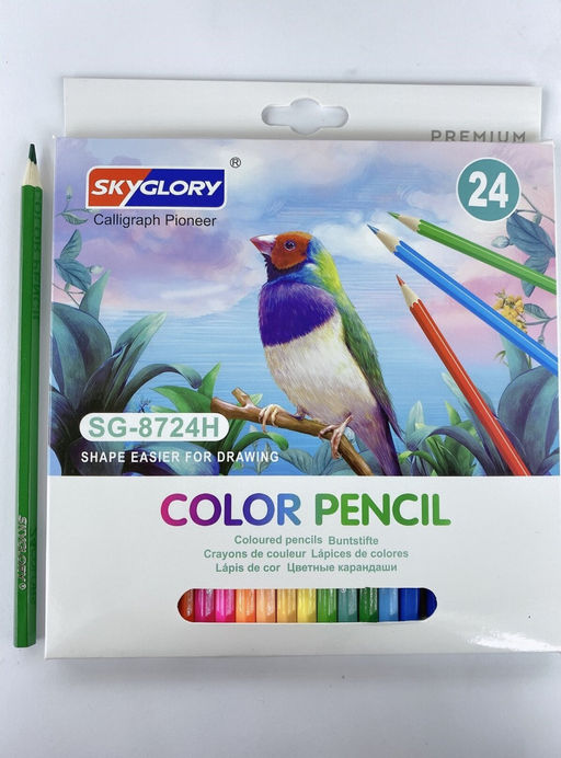 Цветные карандаши, в упаковке 24шт