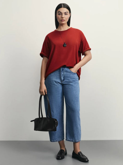 Джинсы barrel с высокой посадкой / Zarina  фото 6