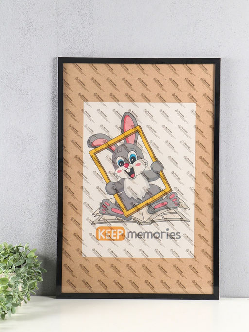 Фоторамка для фото 40×60 см «Премиум», пластик, чёрный