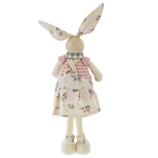 Игрушка набивная "Заяц/Зайка", L15 W8 H44/33 см, 2в.