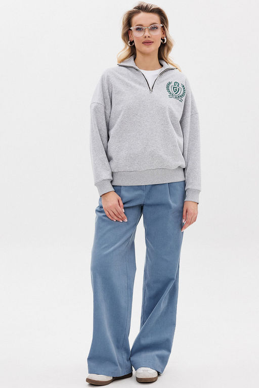 Джемпер GO F4077/50-04.170-176 серый меланж