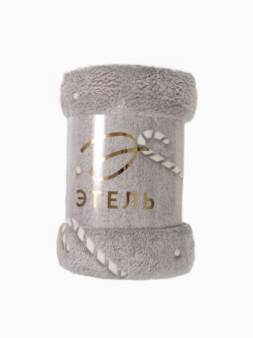 Плед светящийся в темноте Этель. Candy cane, 180?200 см,100% п/э, корал-флис, 220 г/м?