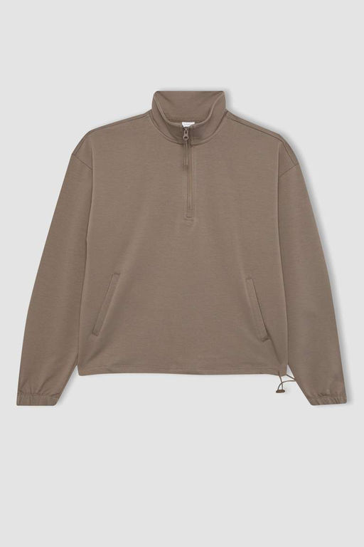 DeFactoFit Спортивная толстовка стандартного кроя с воротником-стойкой  фото 8