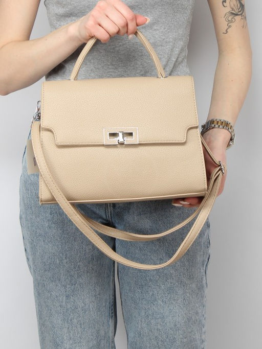 Сумка женская искусственная кожа Ch&K-8899, 1отд, плечевой ремень, бежевый SALE 260000 - Adelia фото 10
