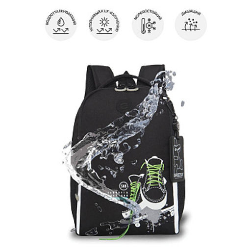 RB-651-5 Рюкзак школьный с картхолдером на держателе - Grizzly фото 19