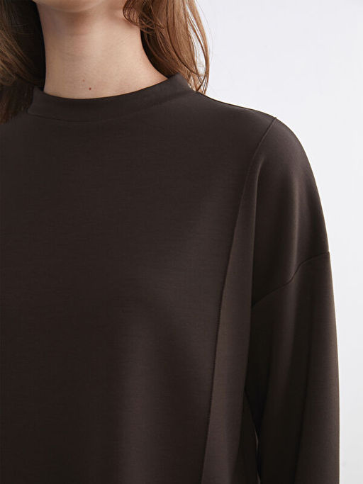 Dik Yaka Kad?n Sweatshirt Tunik