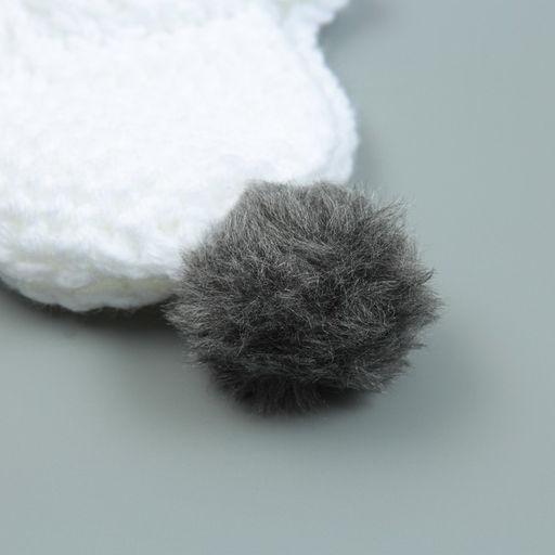 Шапка вязаная для собак, с помпоном, XS-S (объем головы 22 см, высота 7,5 см), микс - Пижон фото 11