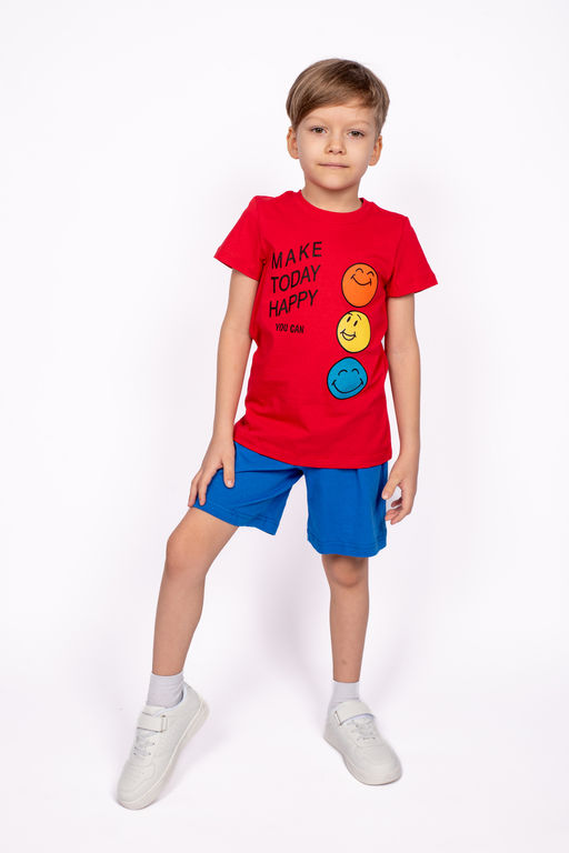 Комплект для мальчика (джемпер кор.рукав+шорты) 0422 - Let's go фото 6