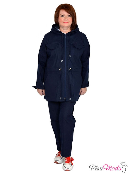 Парка с капюшоном Модель №924 размеры 44-84 - Plusmoda фото 7