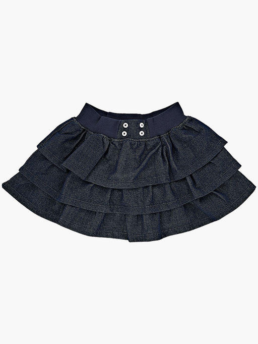 Юбка на резинке с воланами UD 1432 синий - Mini maxi фото 5