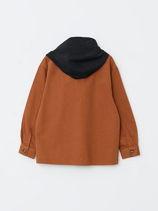 Rahat Kal?p Kap??onlu Gabardin Erkek ?ocuk G?mlek - Waikiki фото 2