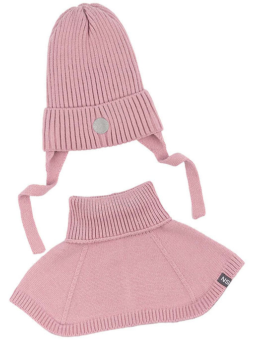 Комплект (шапка и манишка) 12з16024 цикламен - Nikastyle фото 13