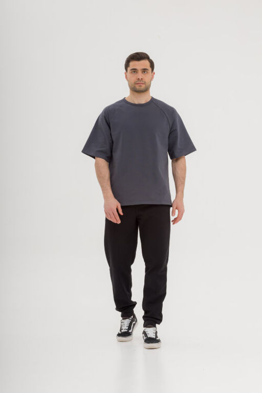 120 Оверсайз футболка, графит - Knitka wear фото 2