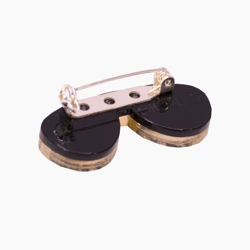 Брошь Очки отражение - Orgalica фото 3